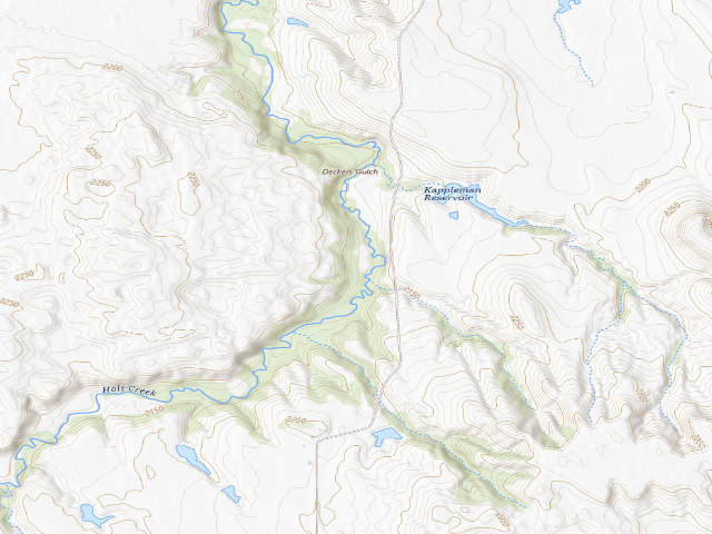 USGS topographic map of Holt Creek WMA