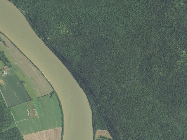 Aerial image of Homestead Overnight Shelter - Adventure Trail (Harrison-Crawford State Forest)