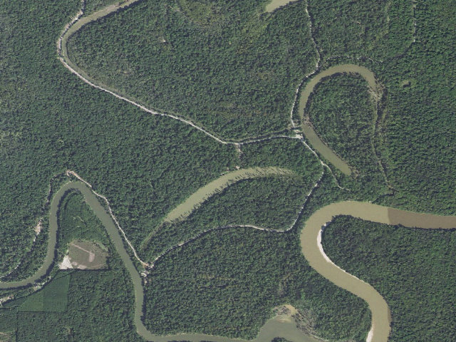 Aerial image of Honey Lake Camping Area