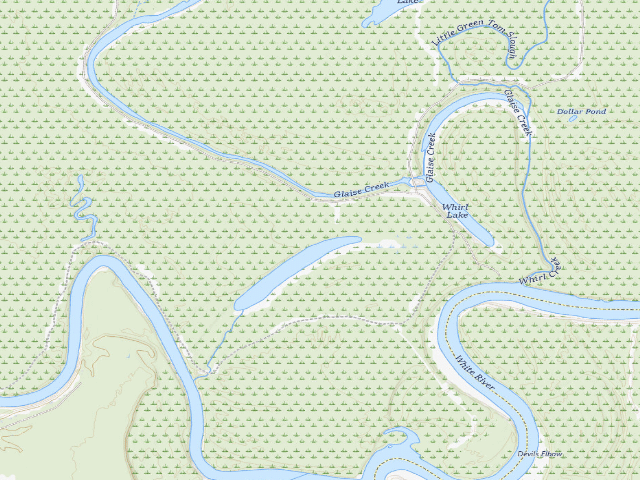 USGS topographic map of Honey Lake Camping Area