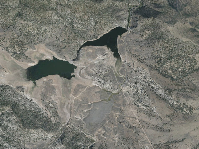 Aerial image of Honeycomb Rocks Campground