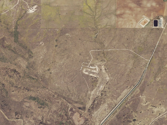 Aerial image of Hooker Point Camping Area (Optima WMA)