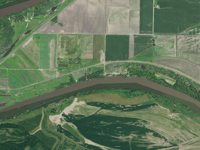 Aerial image of Hoot Owl Bend Access