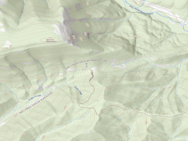USGS topographic map of Hoover Creek-002