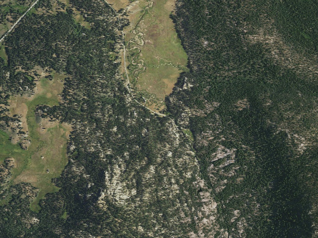 Aerial image of Hope Valley Campground