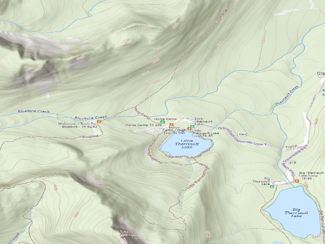 USGS topographic map of Horse Camp