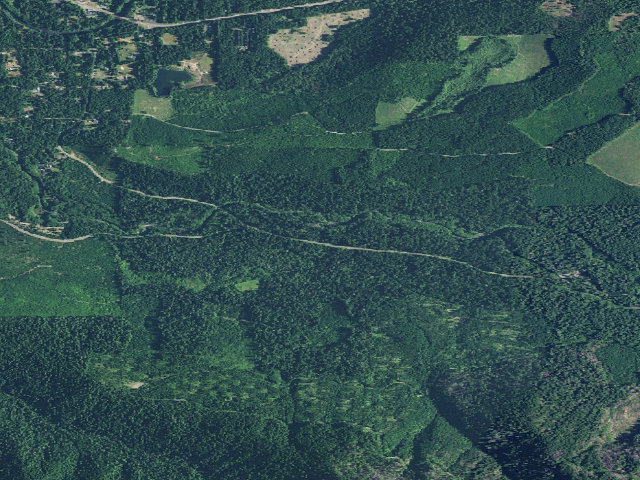 Aerial image of Horse Creek Group Campground