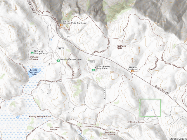 USGS topographic map of Horse Heaven Group Camp