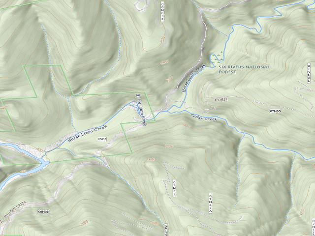 USGS topographic map of Horse Linto