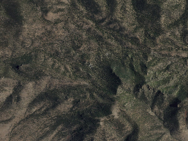 Aerial image of Horse Mountain Wilderness Study Area