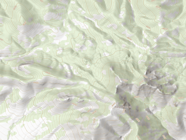 USGS topographic map of Horse Mountain Wilderness Study Area