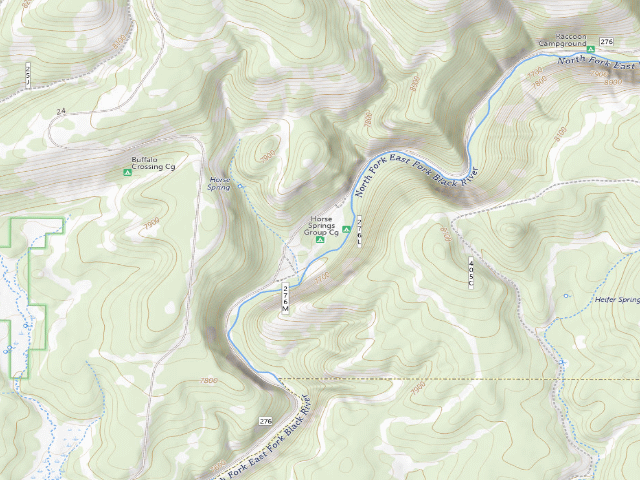 USGS topographic map of Horse Springs Group Cg