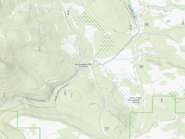 USGS topographic map of Horseglade
