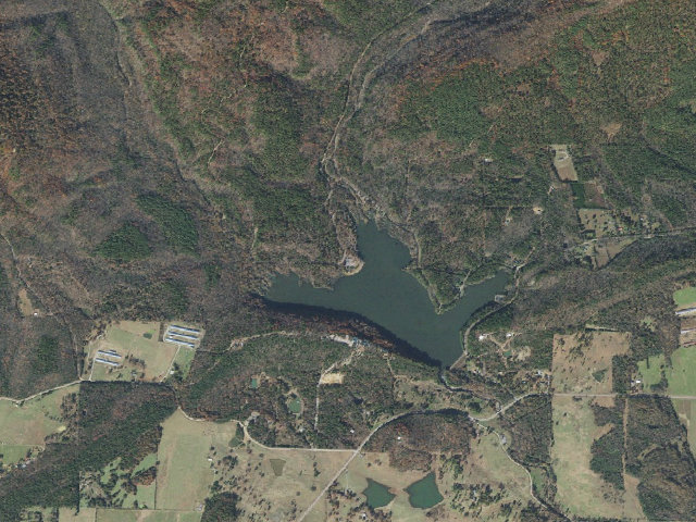 Aerial image of Horsehead Lake Recreation Area