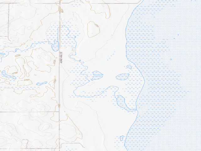 USGS topographic map of Horsehead Lake WMA (Kidder County)
