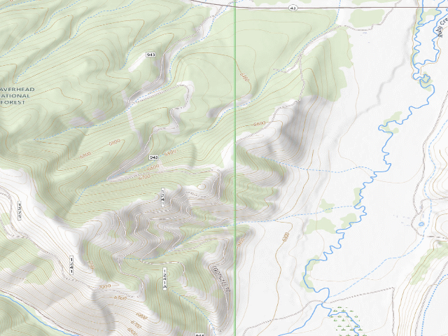 USGS topographic map of Horses