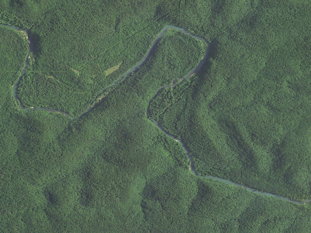 Aerial image of Horseshoe Bend Float Camp