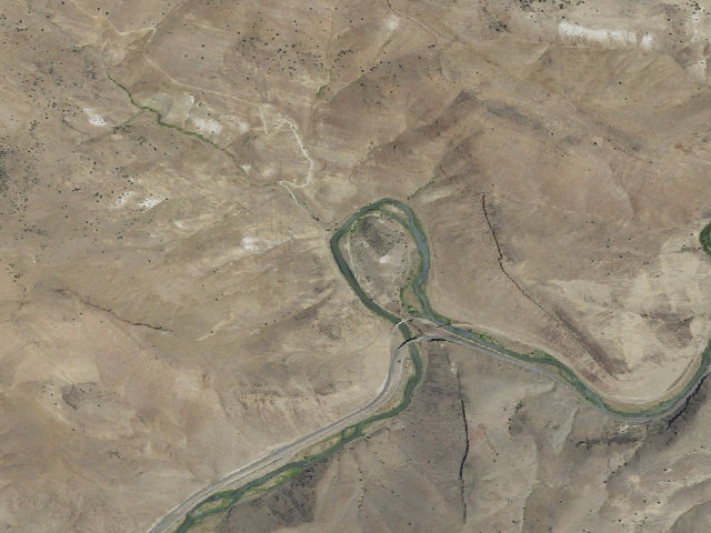 Aerial image of Horseshoe Bend