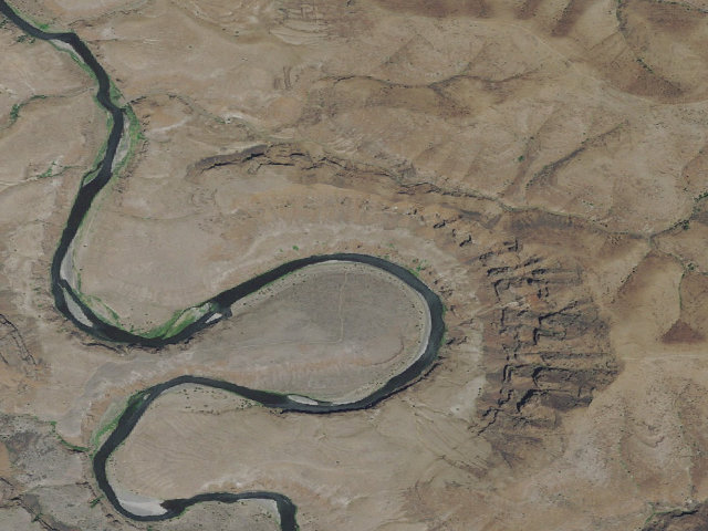 Aerial image of Horseshoe Bend