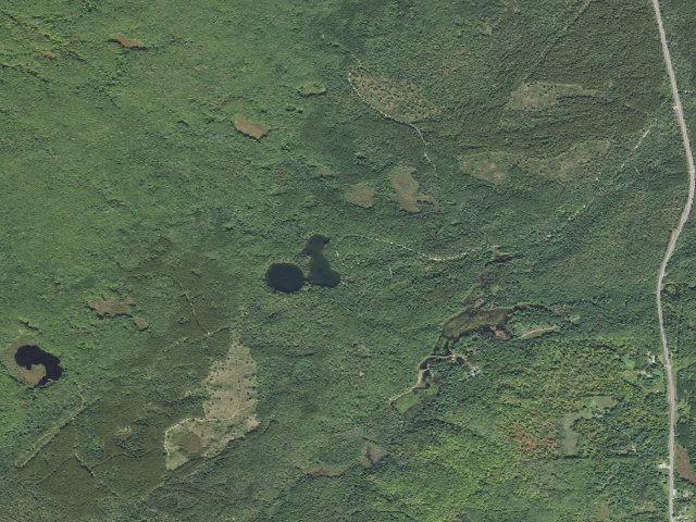 Aerial image of Horseshoe Lake Campground