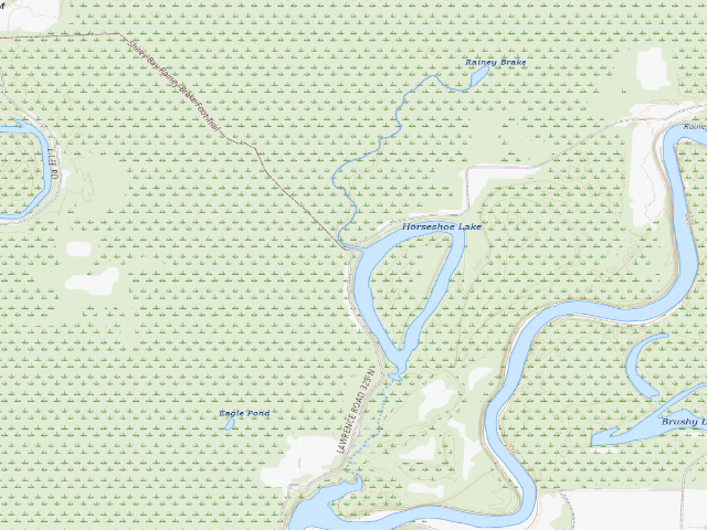 USGS topographic map of Horseshoe Lake Camping Area #1