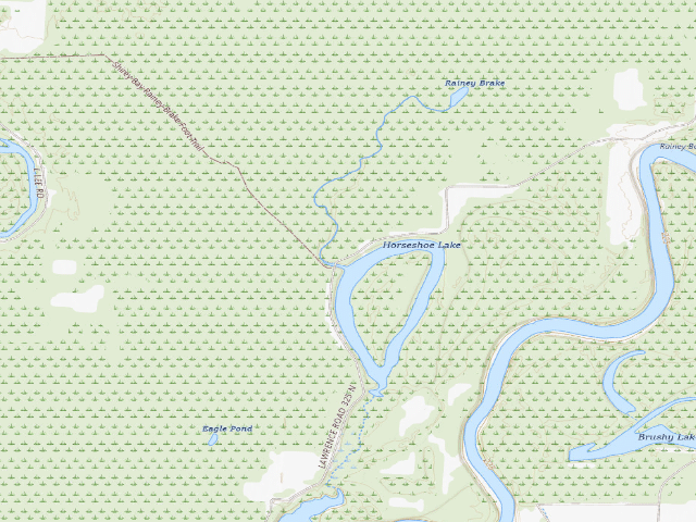 USGS topographic map of Horseshoe Lake Camping Area #2