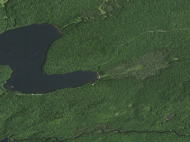 Aerial image of Horseshoe Lake Campsite 1 (Horseshoe Lake Wild Forest)