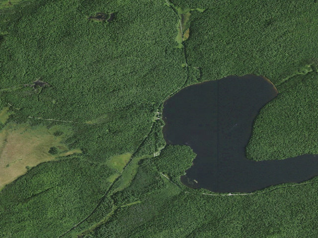 Aerial image of Horseshoe Lake Campsite 7 (Horseshoe Lake Wild Forest)