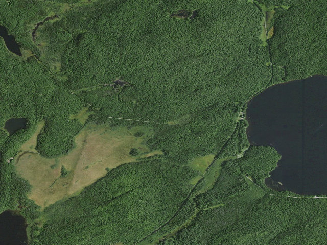 Aerial image of Horseshoe Lake Campsite 9 (Horseshoe Lake Wild Forest)