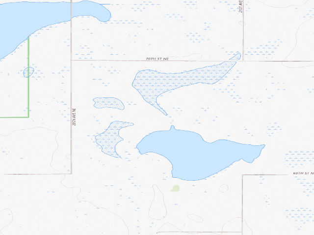 USGS topographic map of Horseshoe Lake WMA (Pierce County)