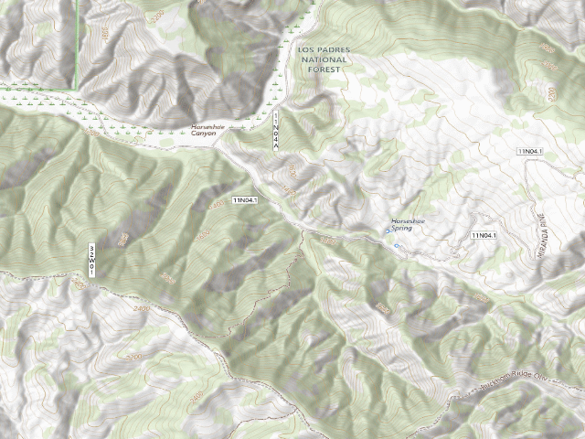 USGS topographic map of Horseshoe Spring