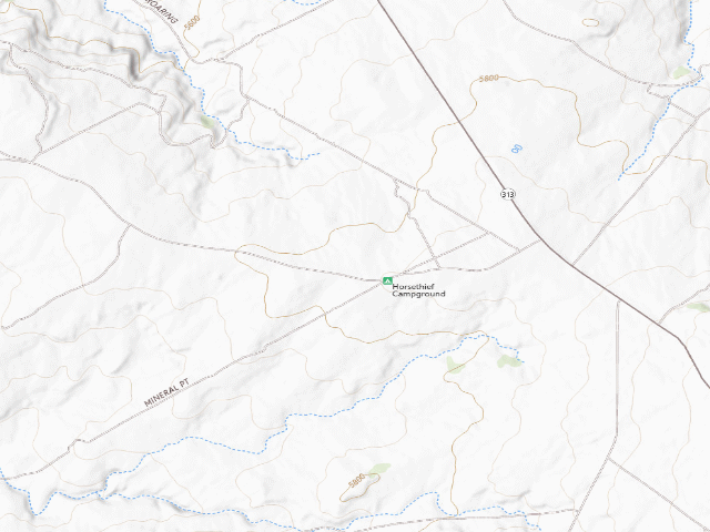 USGS topographic map of Horsethief Campground Group Sites