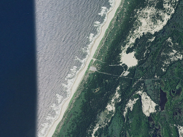 Aerial image of Horsfall Beach Campground