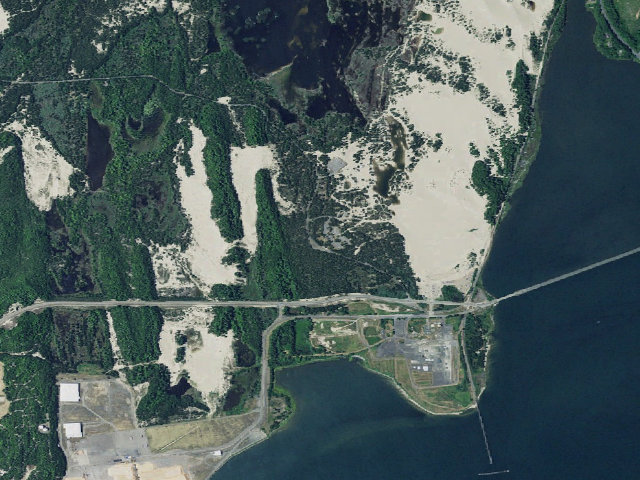 Aerial image of Horsfall Campground