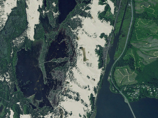 Aerial image of Horsfall Sand Camping site 101