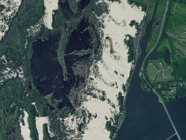 Aerial image of Horsfall Sand Camping site 103