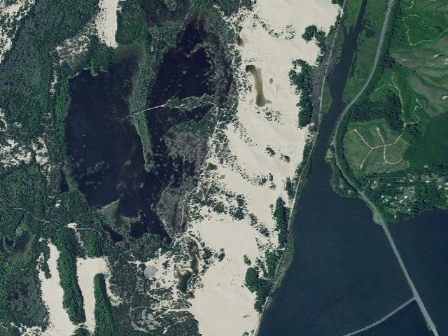 Aerial image of Horsfall Sand Camping site 104