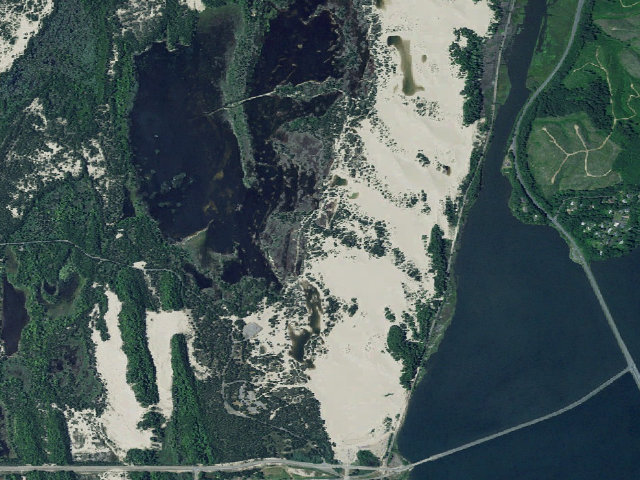 Aerial image of Horsfall Sand Camping site 106