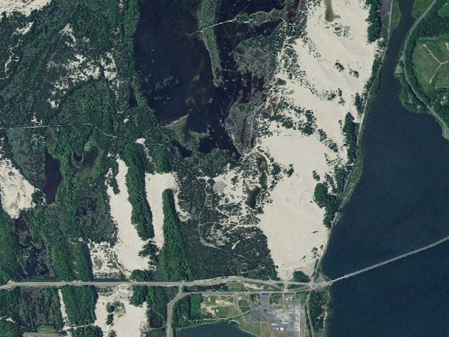 Aerial image of Horsfall Sand Camping site 113