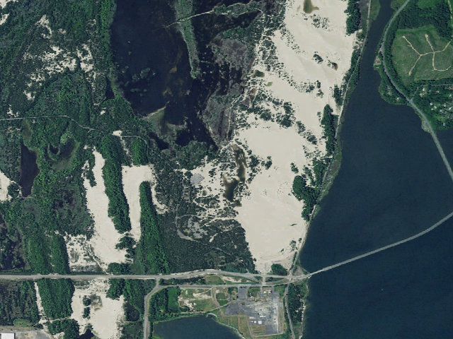 Aerial image of Horsfall Sand Camping site 114