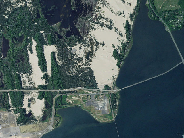 Aerial image of Horsfall Sand Camping site 121
