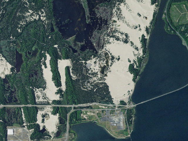 Aerial image of Horsfall Sand Camping site 123