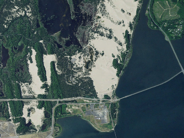 Aerial image of Horsfall Sand Camping site 126
