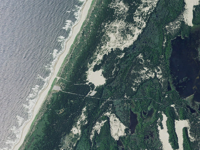 Aerial image of Horsfall Sand Camping site 130