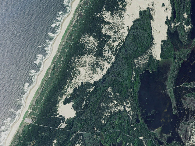 Aerial image of Horsfall Sand Camping site 135
