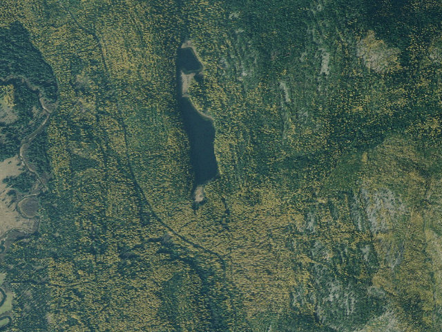 Aerial image of Hoskins Lake