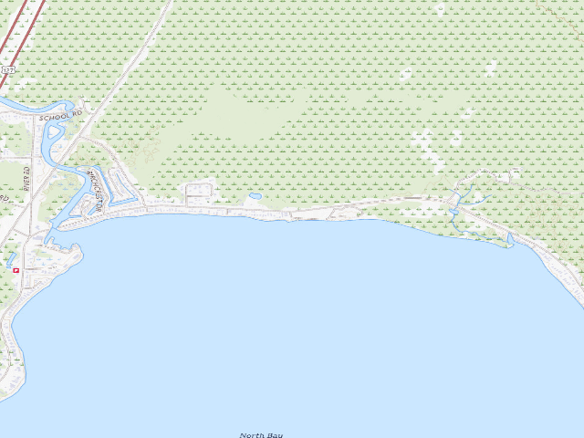 USGS topographic map of Houghton Lake State Forest Campground