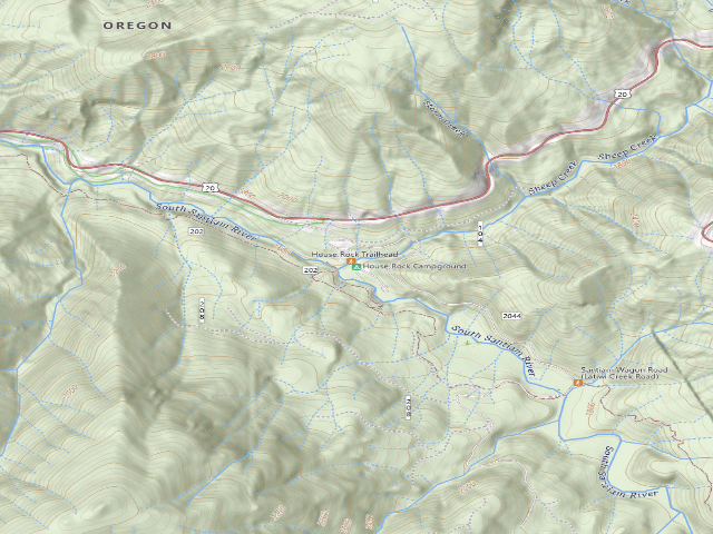 USGS topographic map of House Rock Campground