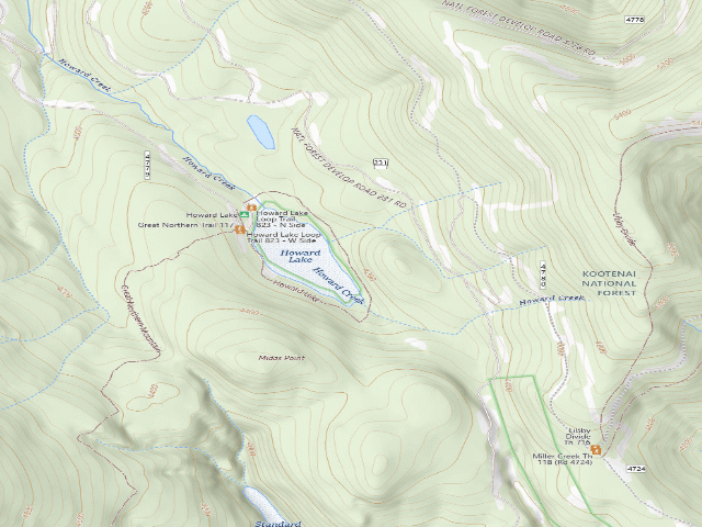 USGS topographic map of Howard Lake Remote Site