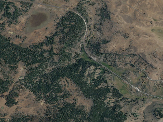 Aerial image of Howard's Gulch Campground